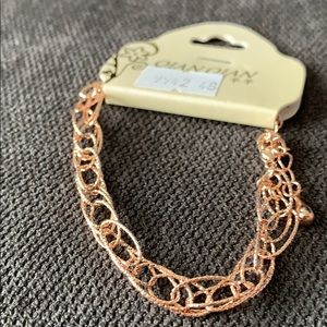New rose gold hoop bracelet